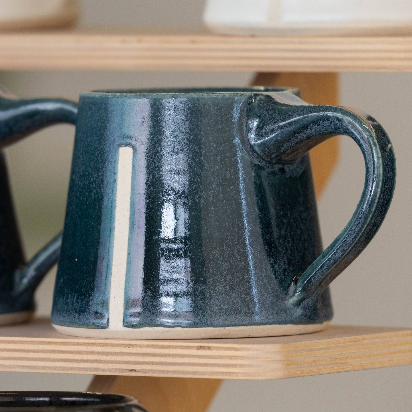 Handmade Ceramic Mug in Dark Blue