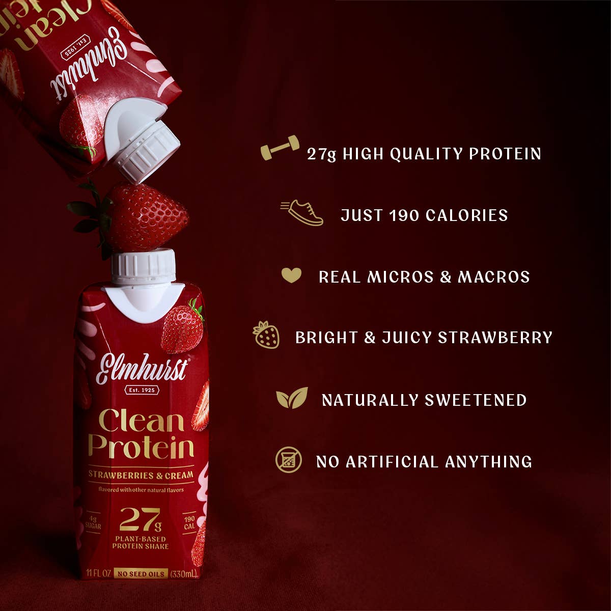 Clean Protein Strawberries & Cream, 11oz