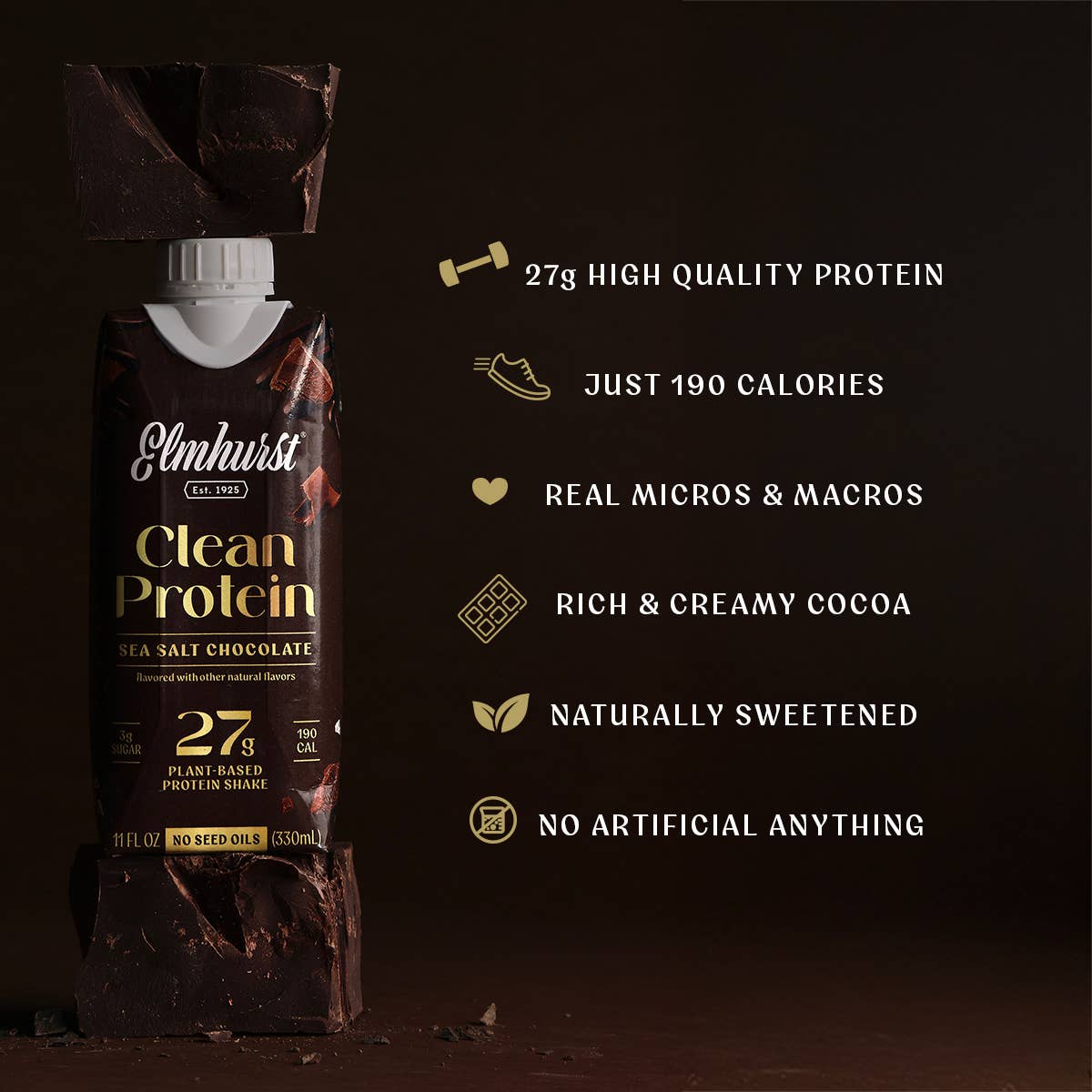 Clean Protein Sea Salt Chocolate, 11oz