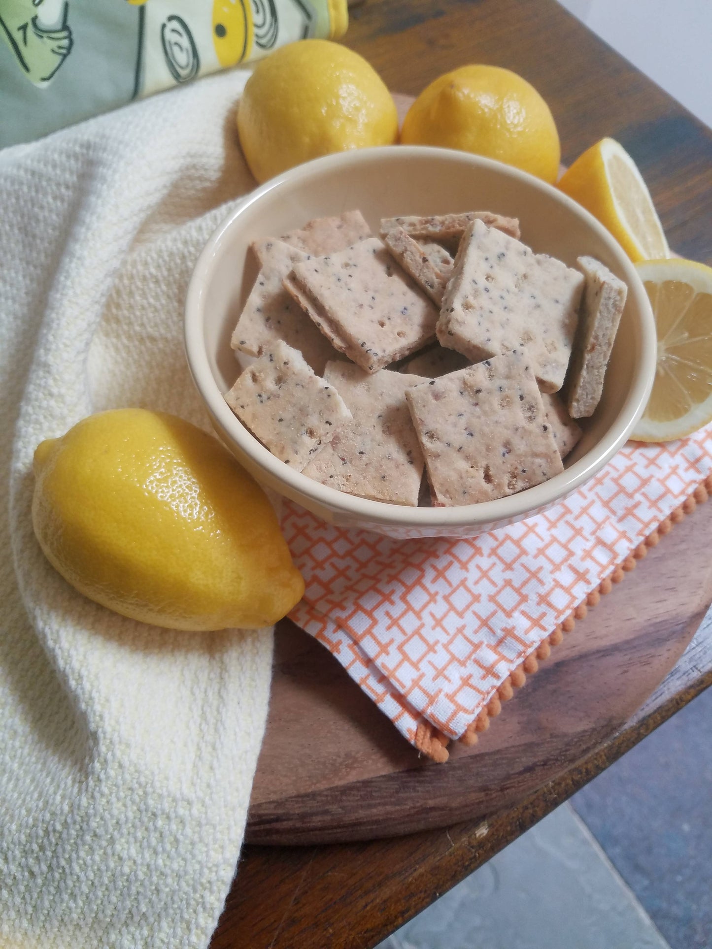 Healing Home Foods - Baked Lemon Chia Grahams