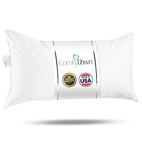 ComfyDown - ComfyDown Decorative Throw Pillow Insert, Premium- Rectangle: 14X20