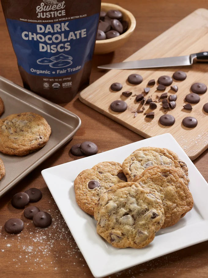 Dark Chocolate Discs - Organic, Fair Trade