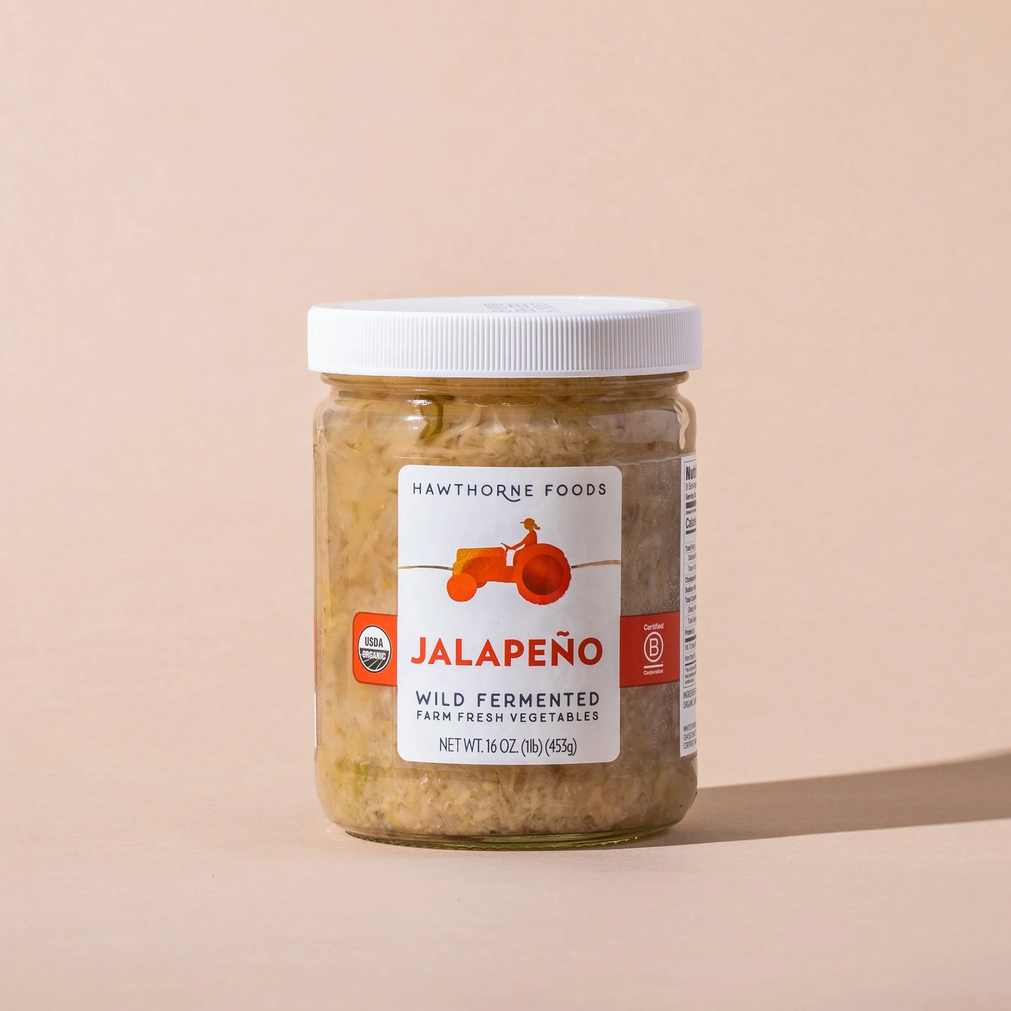 Sauerkraut, Jalapeño - Wild Fermented, Organic (16 oz)