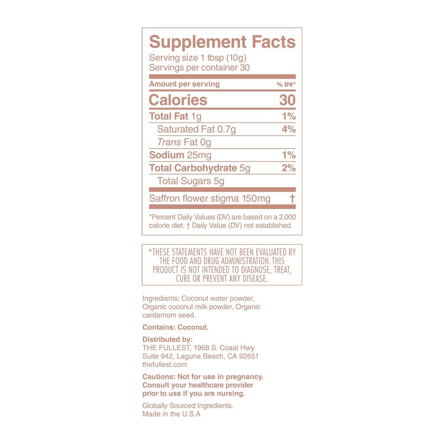 Saffron Latte 30 Day Supply