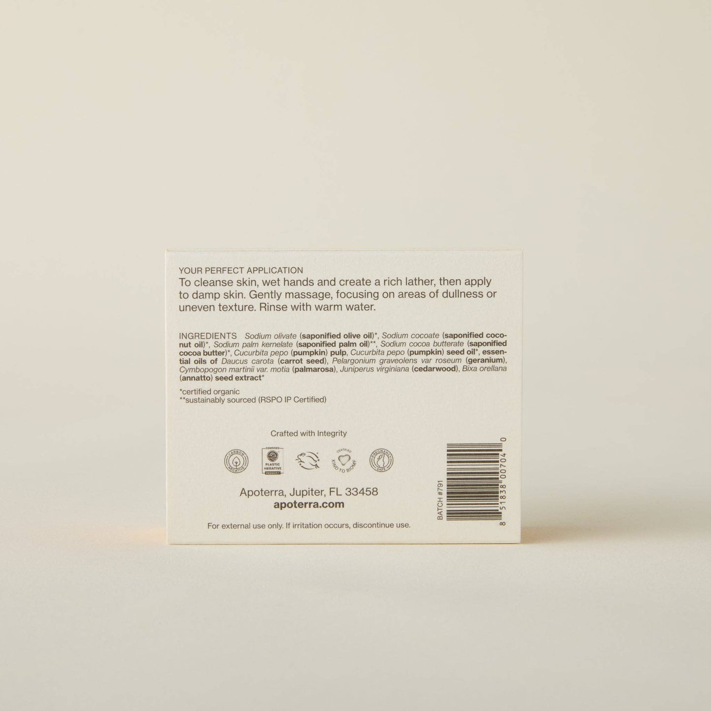 Pumpkin + Wild Carrot Complexion Soap