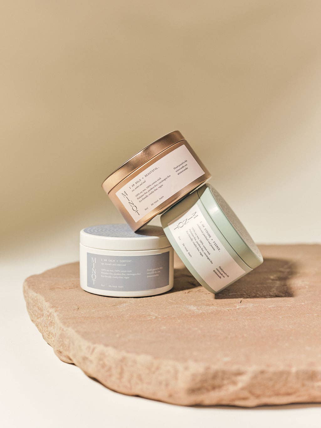 I am CALM + CONTENT - Luxury Non-toxic Soy Candle, 5 oz.