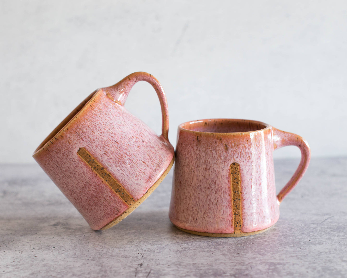 Handmade Ceramic Mug in Glossy Pink