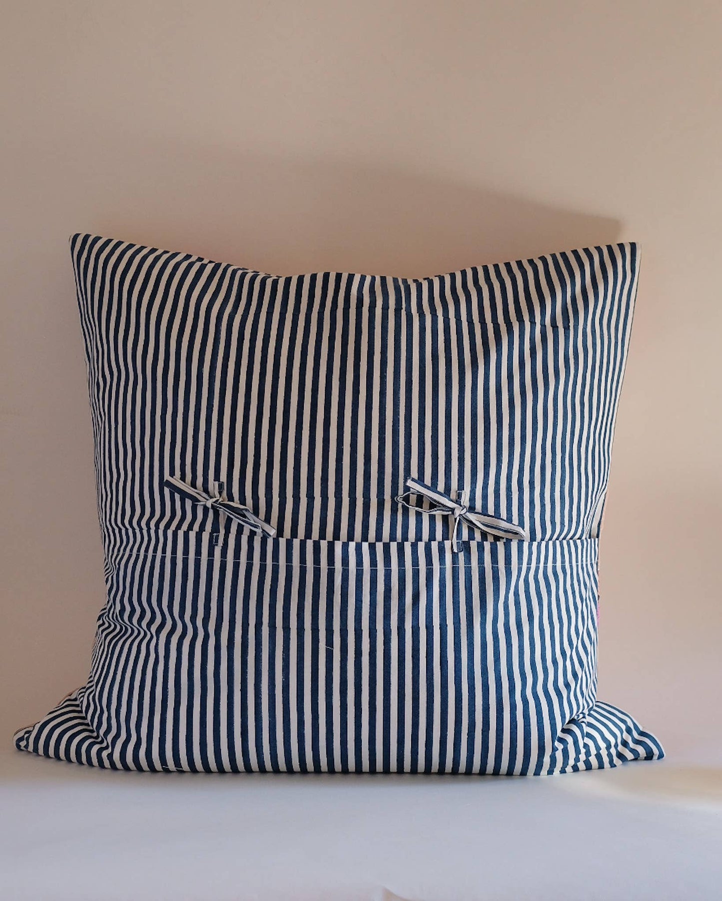 Soil to Studio - Babita - Hand Block-printed Quilted Euro Sham (Old Rose)