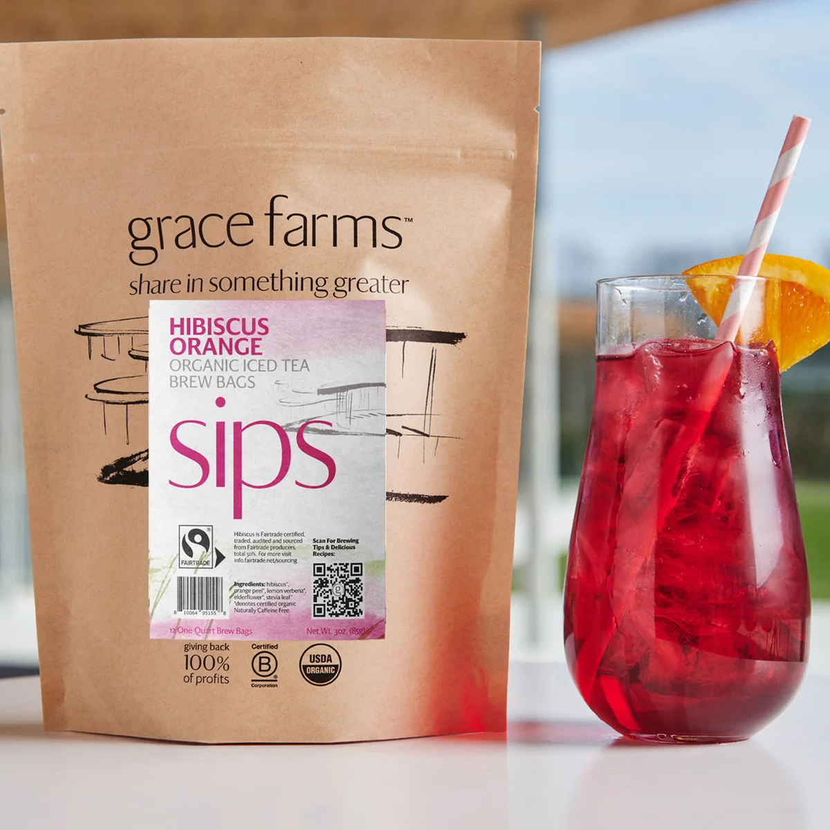 hibiscus orange iced tea organic_5