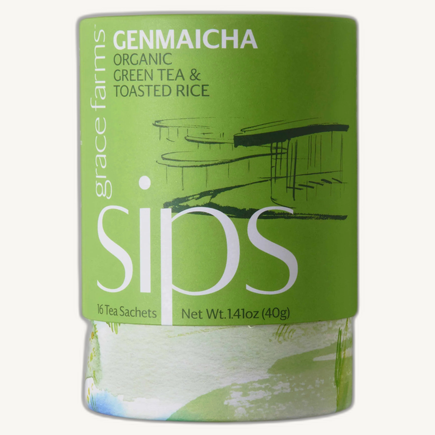 Tea - sips, Genmaicha Organic (16 tea sachets)
