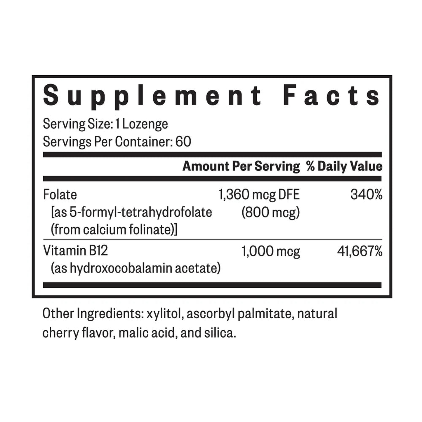 Hydroxo B12 with Folinic Acid
