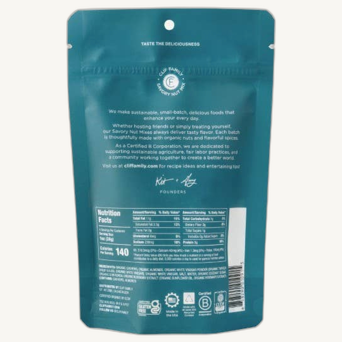 Organic Salt & Vinegar Mixed Nuts - Gluten Free