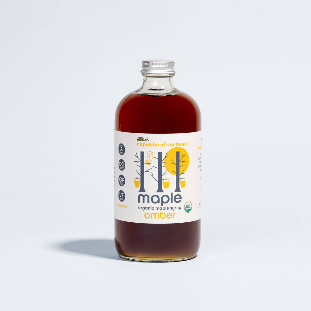 Maple Syrup, Amber Organic (16 oz) - Republic of Vermont