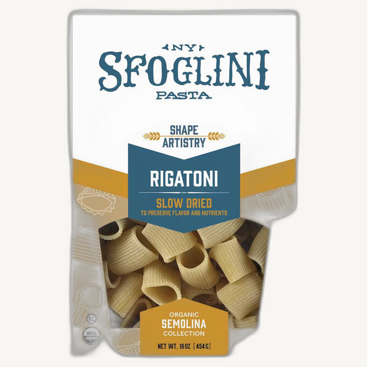 Durum Semolina Pasta - Rigatony
