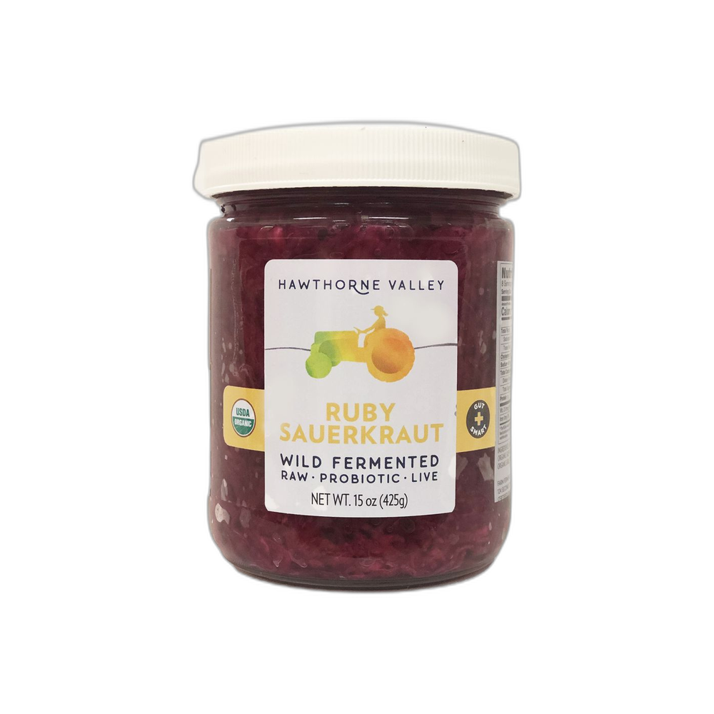 Sauerkraut, Ruby - Wild Fermented, Organic (16 oz)
