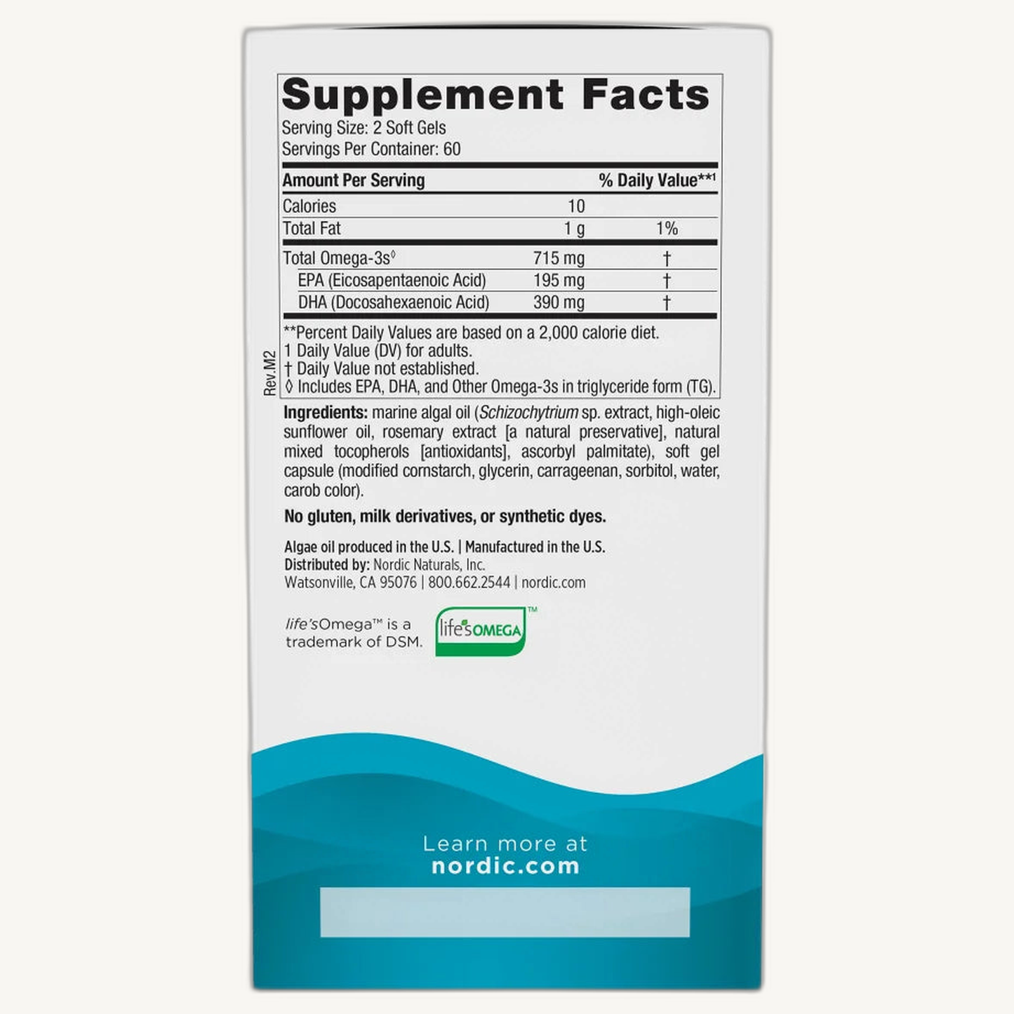 Nordic Naturals Algae Omega - Plant-based EPA & DHA