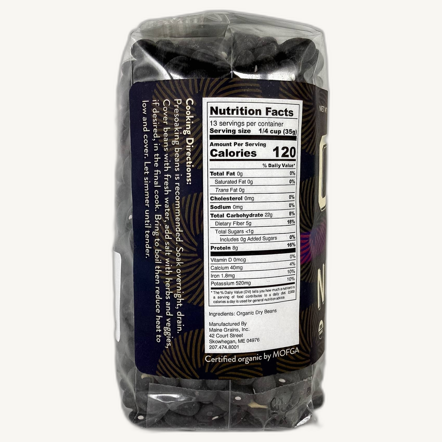 Maine Grains Organic Black Beans