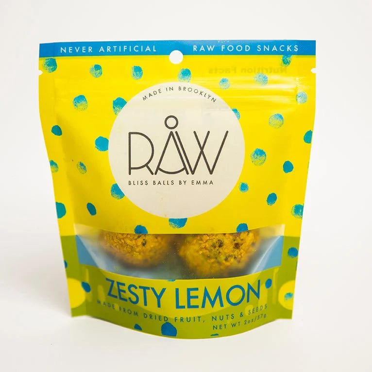 RAW Bliss Balls, Zesty Lemon