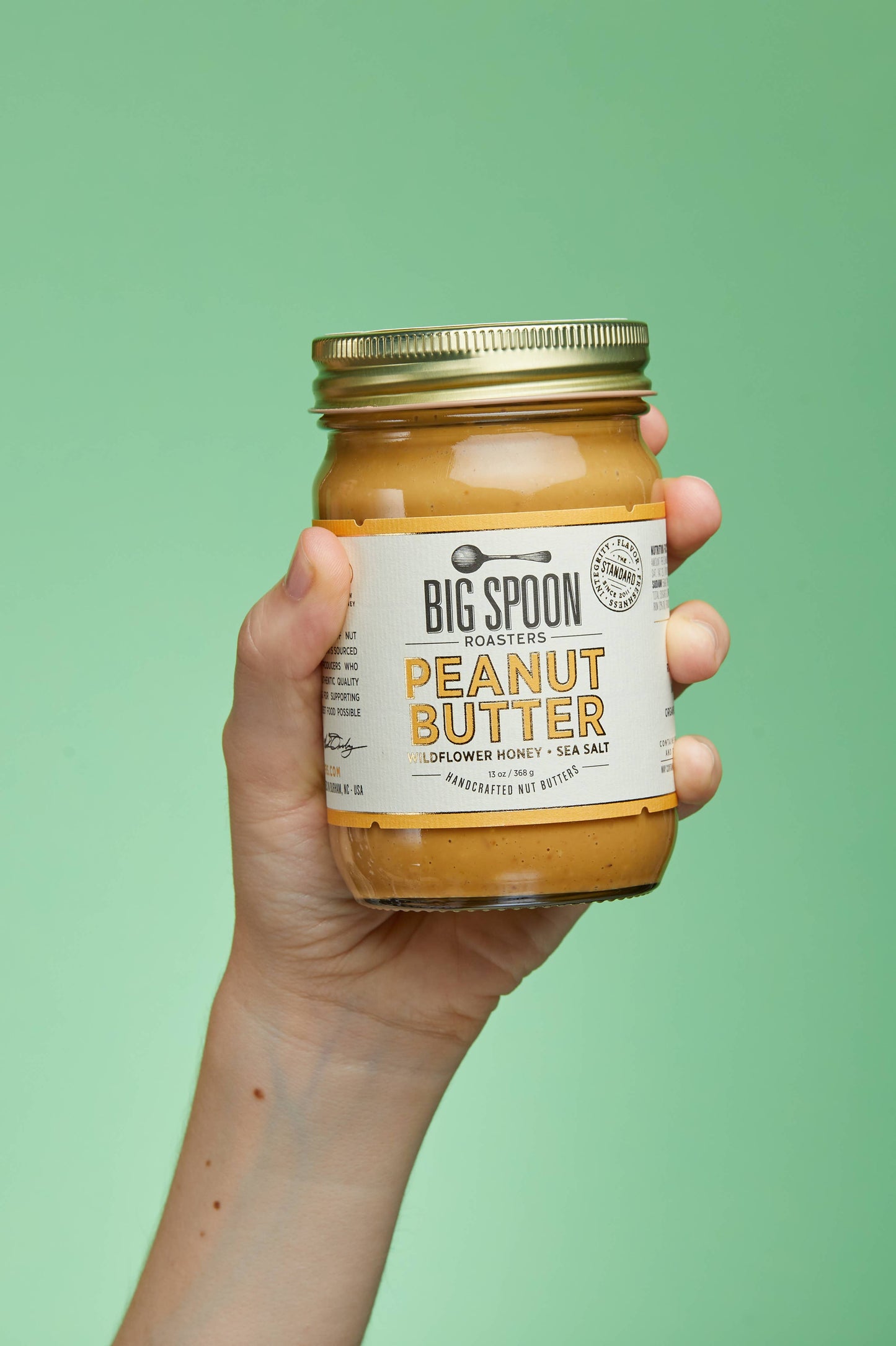 Big Spoon Roasters - Peanut Butter with Wildflower Honey: 13oz Jar