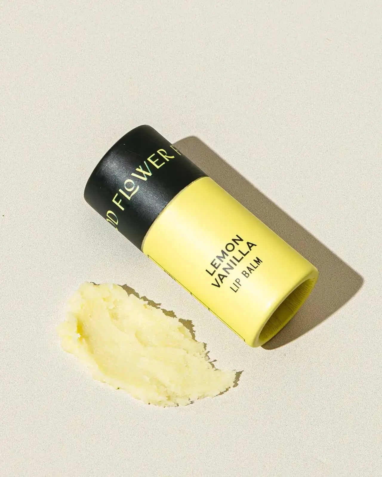 Good Flower Farm - Lemon Vanilla Organic Lip Balm / 0.3 oz Biodegradable Tube🍋