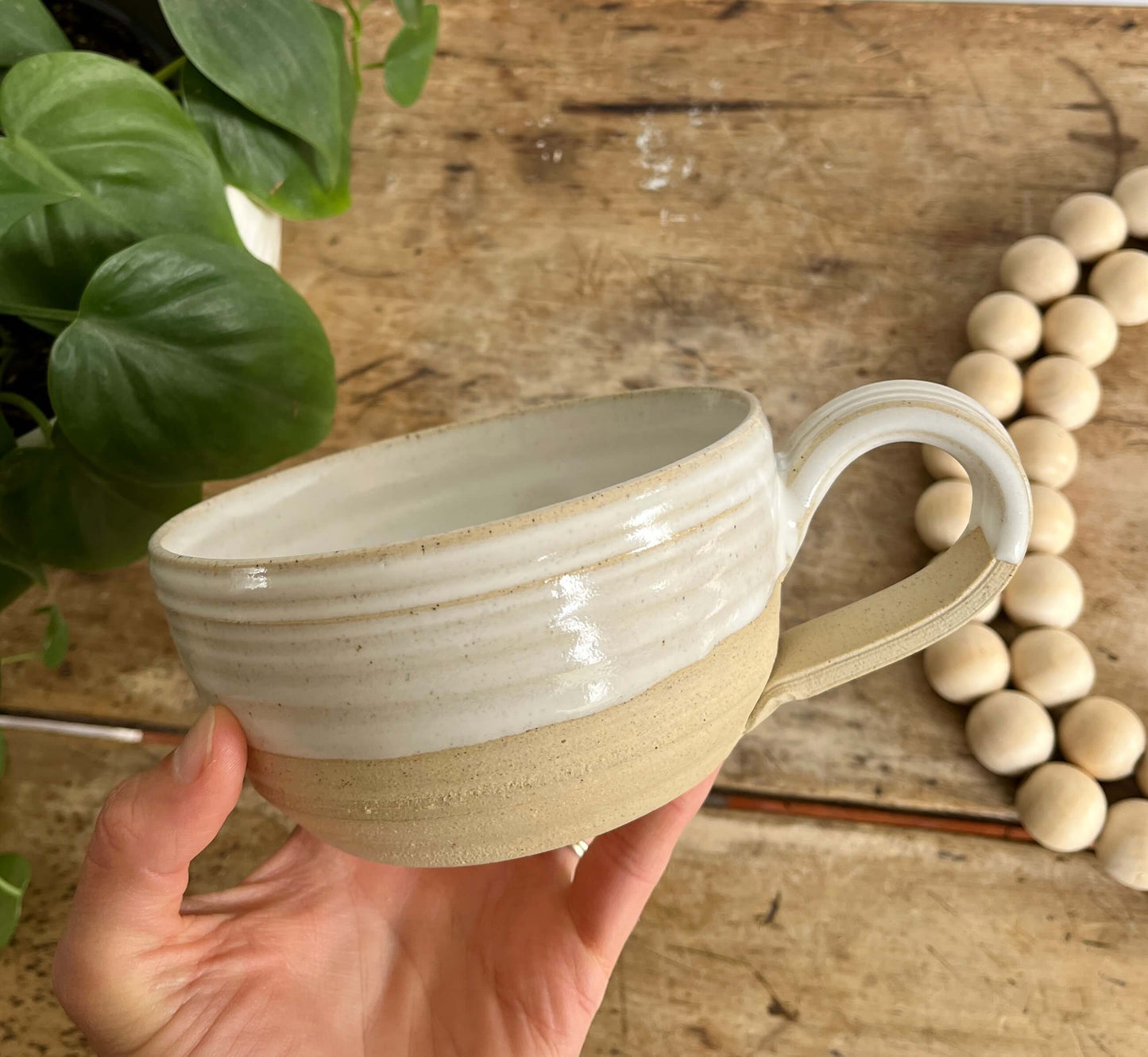 Soup Mug Cappuccino Cup Bowl with Handle