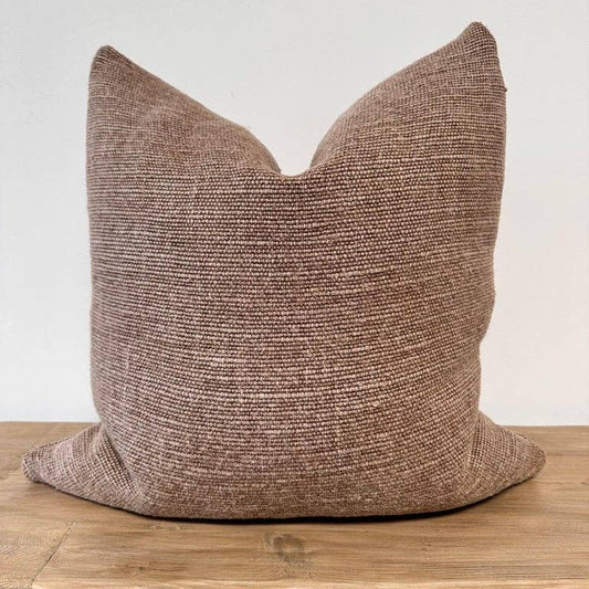 bloom home inc - Co. Alora Heavy Woven Linen – Havane: 24″ x 24″