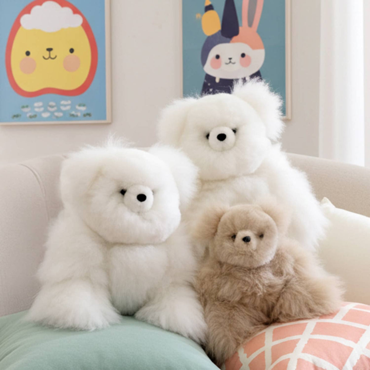 Shupaca Alpaca - 15" Alpaca Stuffed Animal - Bear: Brown