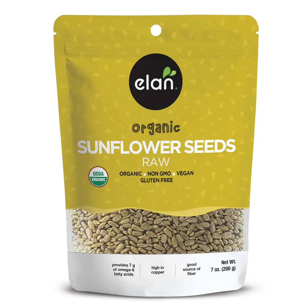 Elan - Elan Organic Sunflower Seeds, Snacks, Gluten Free (7 oz)