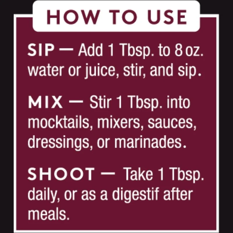 Elderberry Tonic - Raw ACV w/Mother, Digestive Support (8 fl oz)