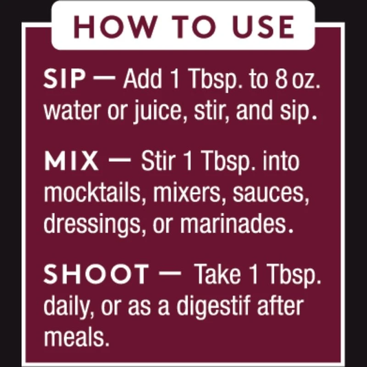 Elderberry Tonic - Raw ACV w/Mother, Digestive Support (8 fl oz)