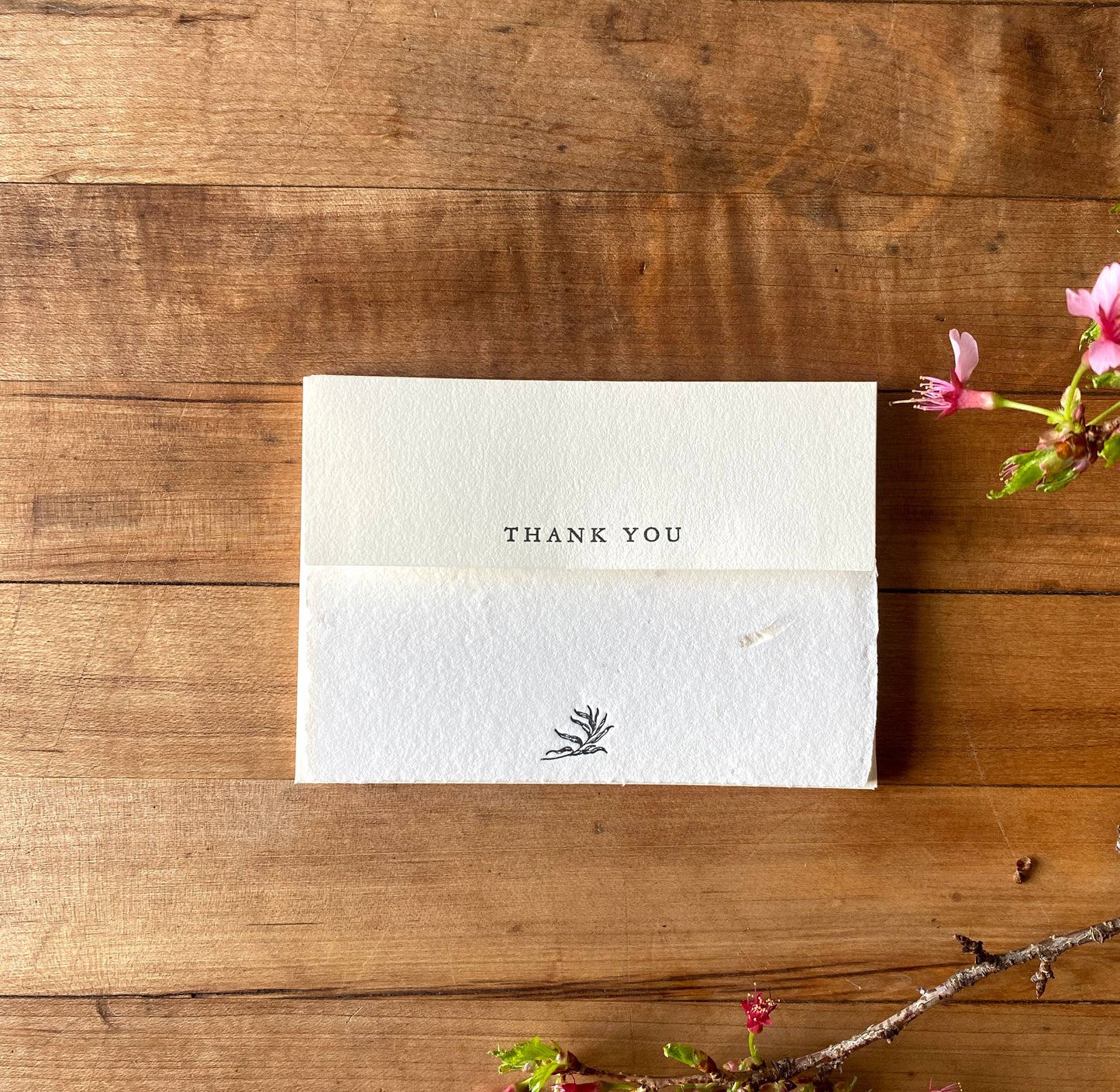 Handmade thank you notecards set of 6