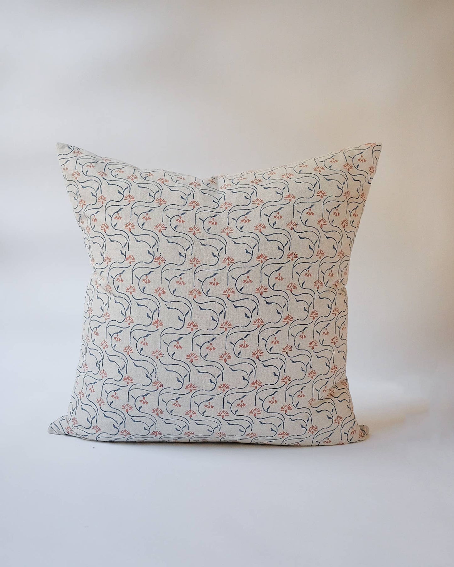 Soil to Studio - Saba - Hand Block-printed Linen Pillowcase: 14x20