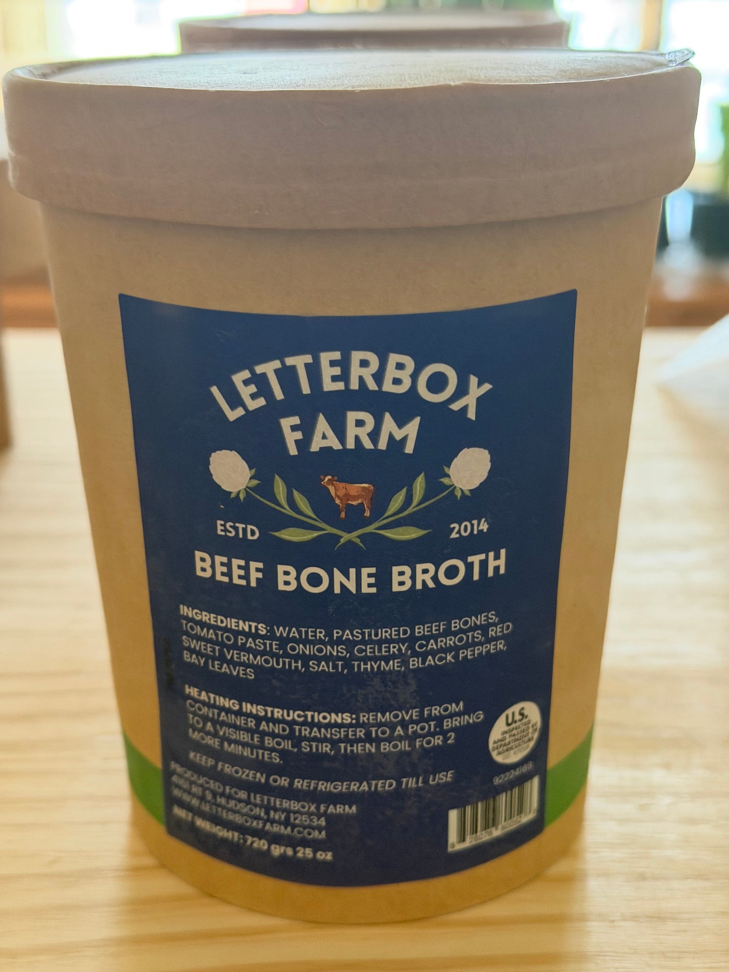 Broth, Beef Bone (25 oz) - Letterbox Farm