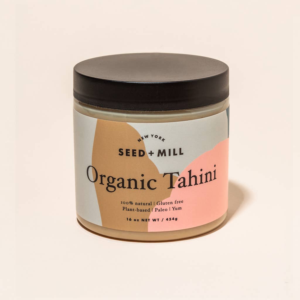 Seed + Mill - Organic Tahini Jar, 16oz - Kosher Sesame Butter