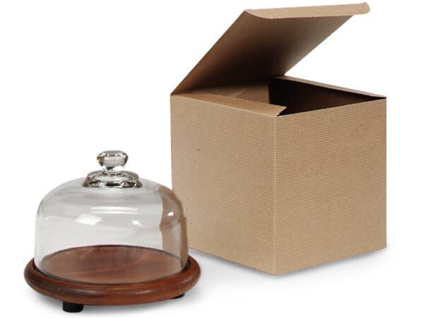 Nashville Wraps - Recycled Brown Kraft Gift Boxes: 50 Pack / 9x9x5"