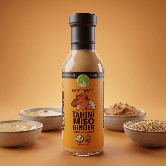 Ecobean - TAHINI MISO GINGER SALAD DRESSING: 6 Pack