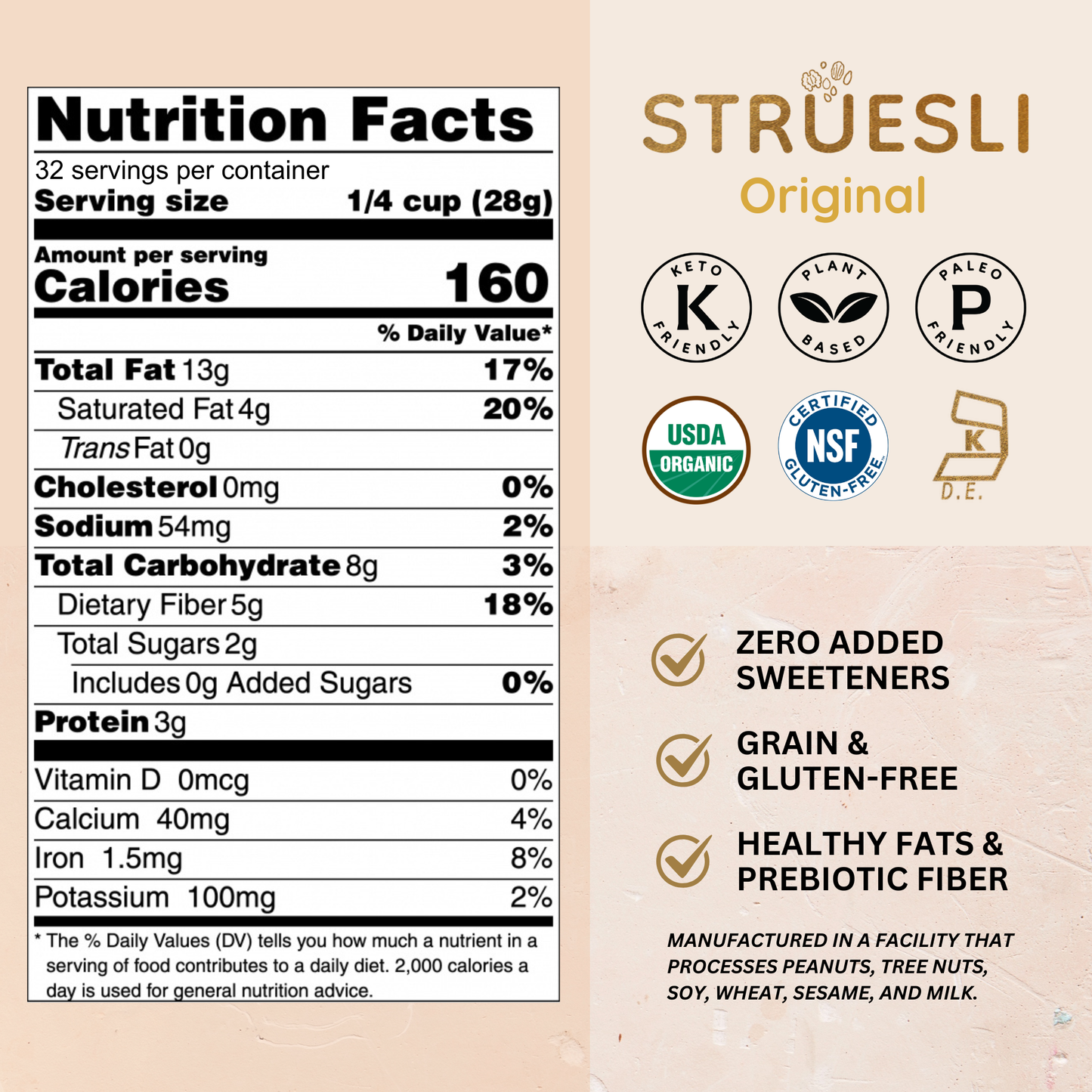 Struesli Granola Redefined - Struesli Organic Granola | Original | 2lb
