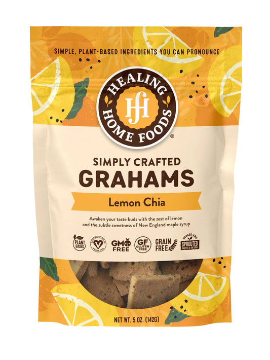 Healing Home Foods - Baked Lemon Chia Grahams