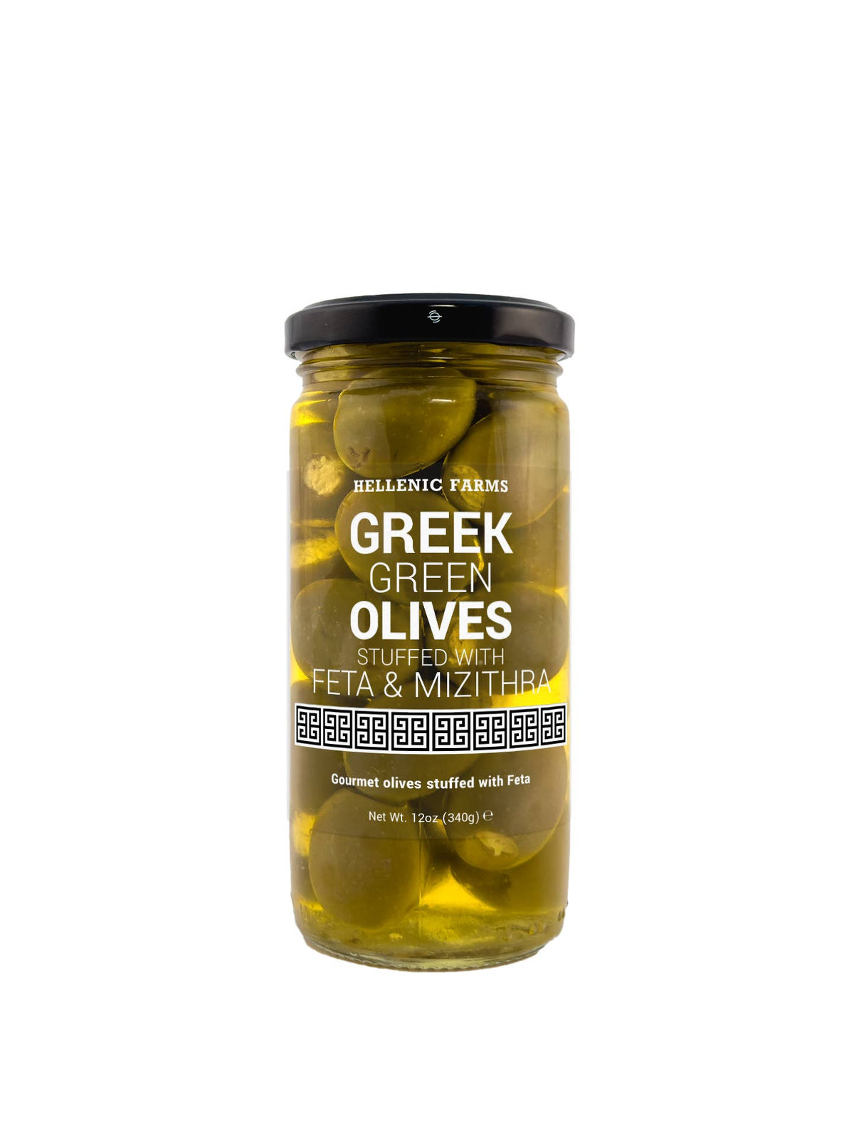 Greek Green Olives, Stuffed with Feta & Mizithra