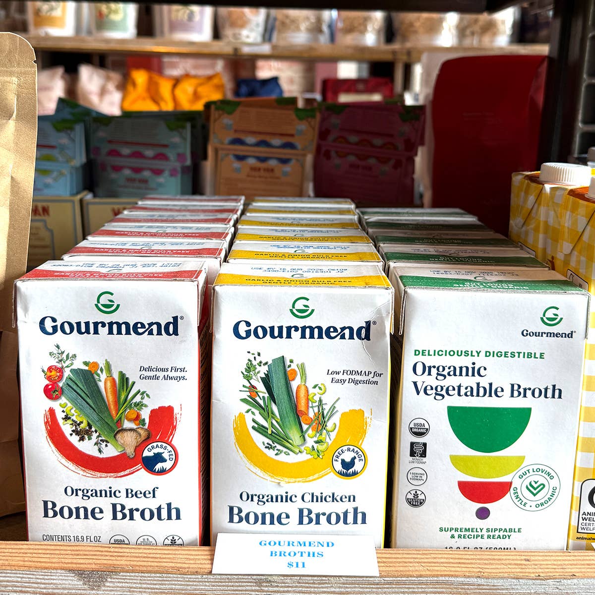 Gourmend Foods - Chicken Bone Broth (Organic, Low FODMAP, Unsalted)