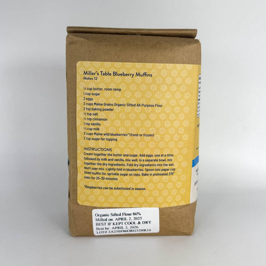 Maine Grains Organic Sifted All-Purpose Wheat Flour (2.4 lbs)