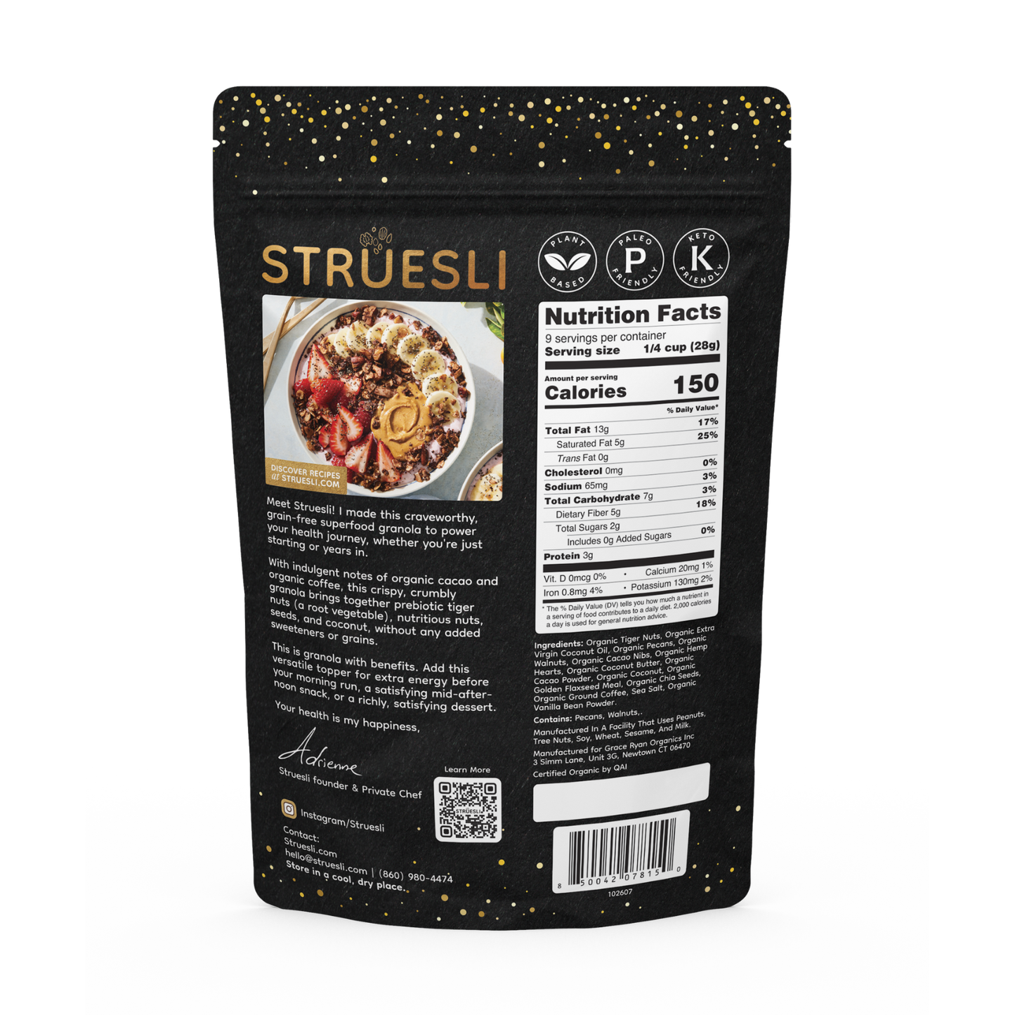 Struesli Granola Redefined - Cacao & Coffee (9 oz)