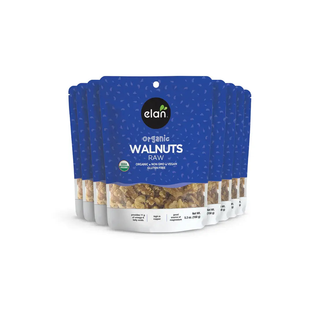 Elan - Elan Organic Raw Walnuts, Nuts, Snacks, Gluten Free (5 oz)