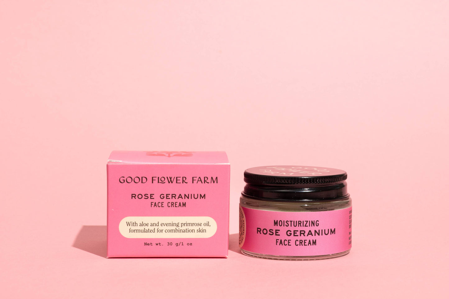 Rose Geranium Organic Herbal Face Cream / 1 oz