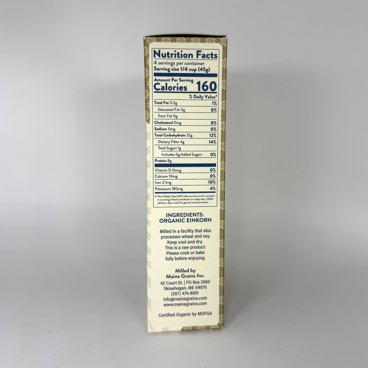 Maine Grains Organic Einkorn Farro (180 g)