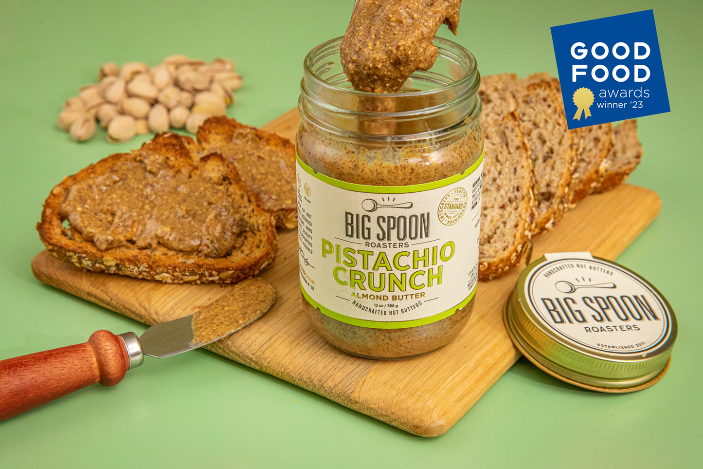 Almond Butter - Pistachio Crunch (13 oz)