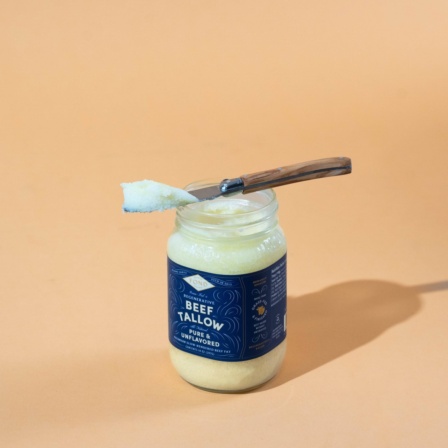 Fond Regenerative - Pure & Unflavored Regenerative Beef Tallow 14oz