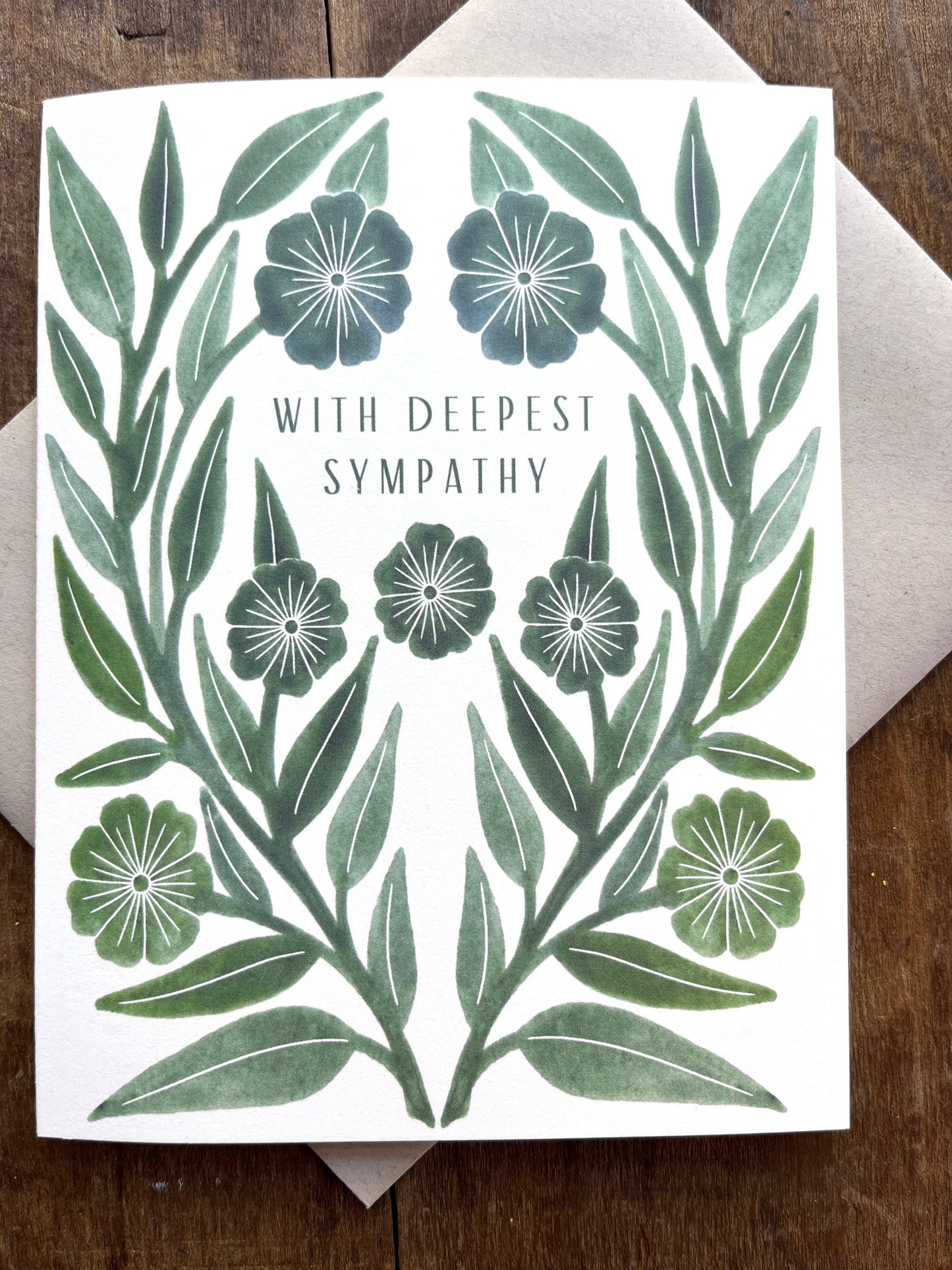 Greeting Card "With Deepest Sympathy,"