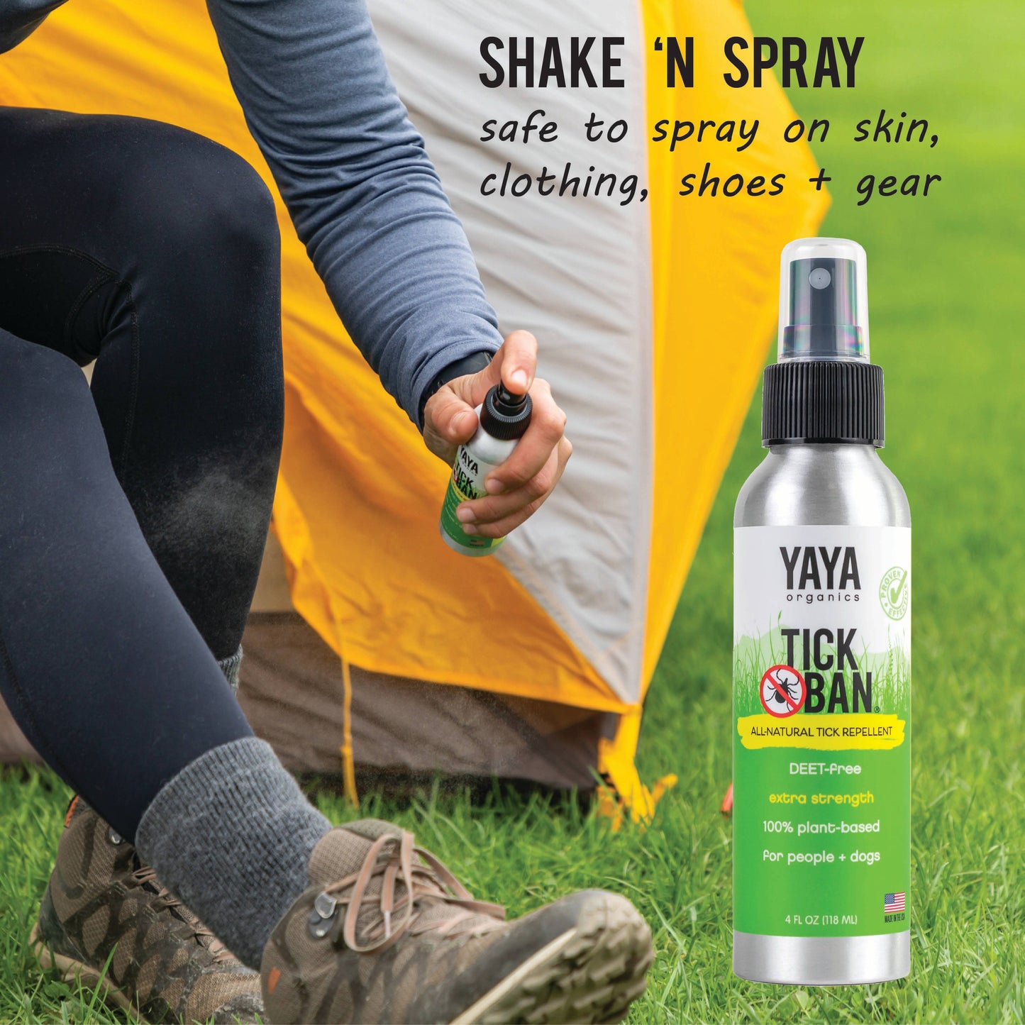 YAYA Organics - Tick Ban All-Natural Tick Repellent - 4 oz.