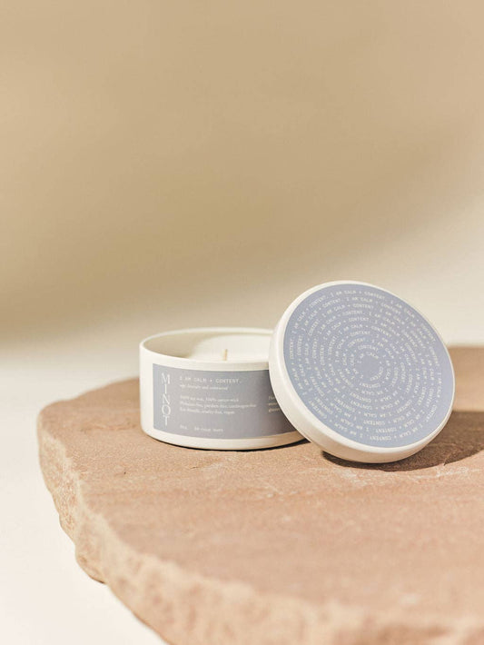 I am CALM + CONTENT - Luxury Non-toxic Soy Candle, 5 oz.